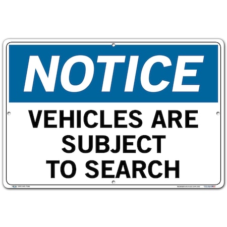 Vestil Polystyrene Sign, 12-1/2" Height, 18-1/2" Width, Polystyrene, Rectangle, English SI-N-65-D-PS-040